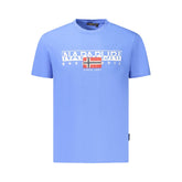 Camiseta Masculina de Algodão Azul Napapijri