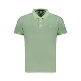 Camisa polo masculina de algodão verde Noruega 1963