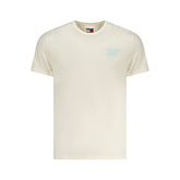 Camiseta masculina Tommy Hilfiger de algodão bege