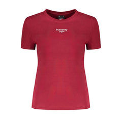 Tommy Hilfiger Tops e camiseta de algodão vermelho
