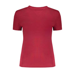 Tommy Hilfiger Tops e camiseta de algodão vermelho