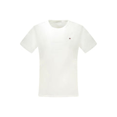 Camiseta masculina branca de algodão Tommy Hilfiger