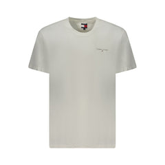 Camiseta masculina branca de algodão Tommy Hilfiger