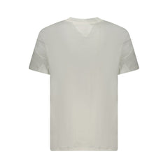 Camiseta masculina branca de algodão Tommy Hilfiger