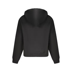 Moletom com capuz feminino Tommy Hilfiger preto de algodão