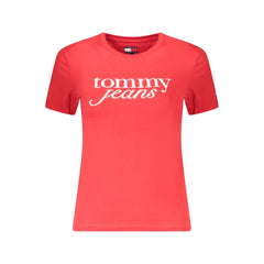 Tommy Hilfiger Tops e camiseta de algodão vermelho