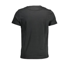 Camiseta masculina preta de algodão orgânico Tommy Hilfiger