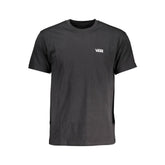 Camiseta masculina preta de algodão da Vans