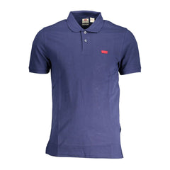 Camisa polo masculina Levi's de algodão azul