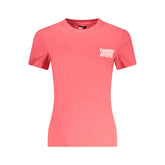 Camiseta feminina Tommy Hilfiger de algodão rosa