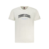 Camiseta masculina branca de algodão Tommy Hilfiger