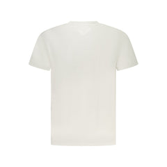 Camiseta masculina branca de algodão Tommy Hilfiger
