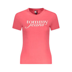 Tommy Hilfiger Tops e camiseta de algodão rosa