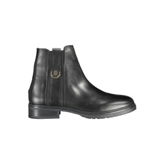 Bota Tommy Hilfiger Preta de Couro Feminina