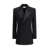 Vestido Blazer Trespassado Saint Laurent