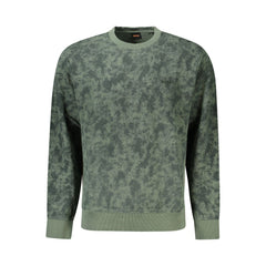 Hugo Boss Green Cotton Sweater
