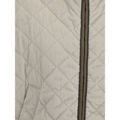 Jaqueta acolchoada de veludo cotelê Brunello Cucinelli