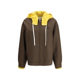 Jaqueta bomber com capuz Miu Miu