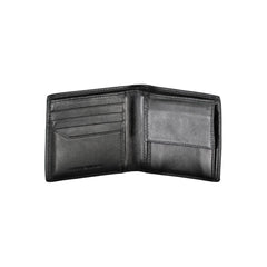 Carteira de couro preta Tommy Hilfiger