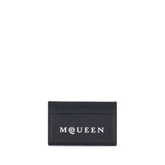 Porta-cartões com o logotipo Alexander McQueen