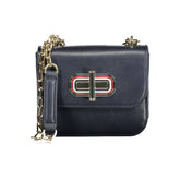 Bolsa de couro azul Tommy Hilfiger