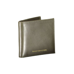 Carteira de couro verde Tommy Hilfiger