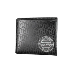 Carteira de couro preta Tommy Hilfiger