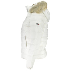 Jaquetas e casacos de poliéster branco Tommy Hilfiger