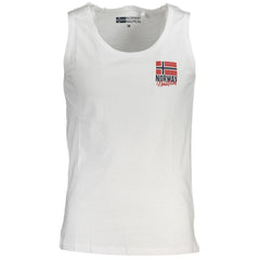 Camiseta branca de algodão da Noruega 1963