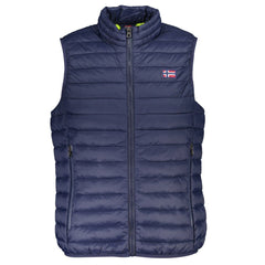 Jaqueta de poliéster azul da Noruega 1963