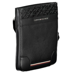 Bolsa de ombro Tommy Hilfiger preta de polietileno