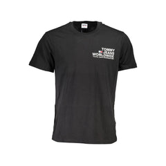 Camiseta Tommy Hilfiger preta de algodão