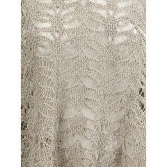 Poncho de crochê Brunello Cucinelli