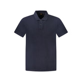 Camisa polo de algodão azul Hugo Boss