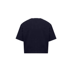 Camiseta de algodão azul Bottega Veneta