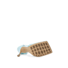 Sandália Bottega Veneta Azul Tecido e Couro