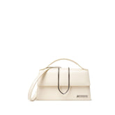 Bolsa de ombro Jacquemus em couro bege