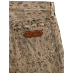 Tom Ford Calça Jeans Cônica Bege Algodão