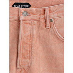 Jeans Tom Ford Rosa Algodão Cônico