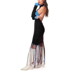 Bottega Veneta Azul Algodão Longo