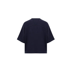 Camiseta de algodão azul Bottega Veneta