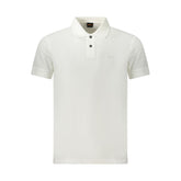 Camisa polo branca de algodão Hugo Boss