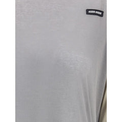 Camiseta manga longa Miu Miu