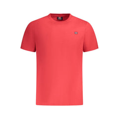 Camiseta de algodão vermelha Noruega 1963