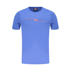 Camiseta de algodão azul Noruega 1963