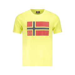 Camiseta de algodão amarela Noruega 1963