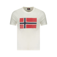 Camiseta branca de algodão da Noruega 1963