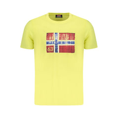 Camiseta de algodão amarela Noruega 1963