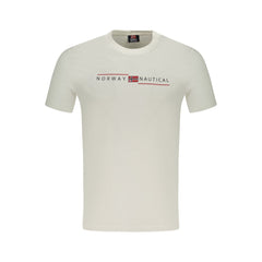 Camiseta branca de algodão da Noruega 1963