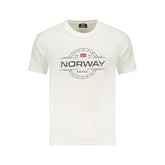 Camiseta branca de algodão da Noruega 1963